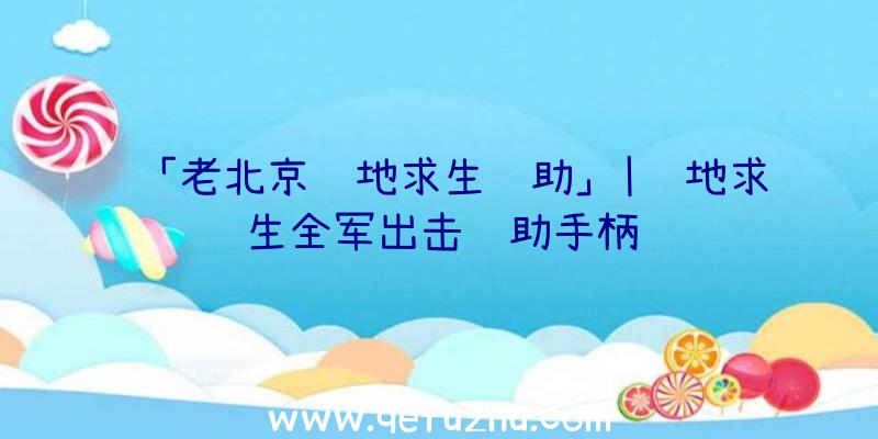 「老北京绝地求生辅助」|绝地求生全军出击辅助手柄